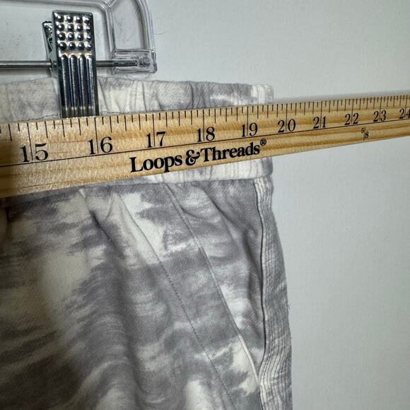 Athleta Farallon Printed Jogger Pants Women’s Size 22 Gray Tie Dye Elastic Waist - Picture 9 of 13